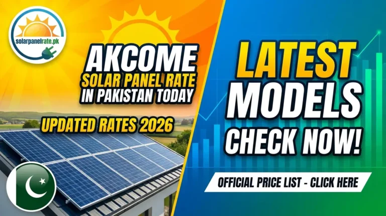 Akcome Solar Panel Rate in Pakistan Today – Latest Models & Updated Rates 2026