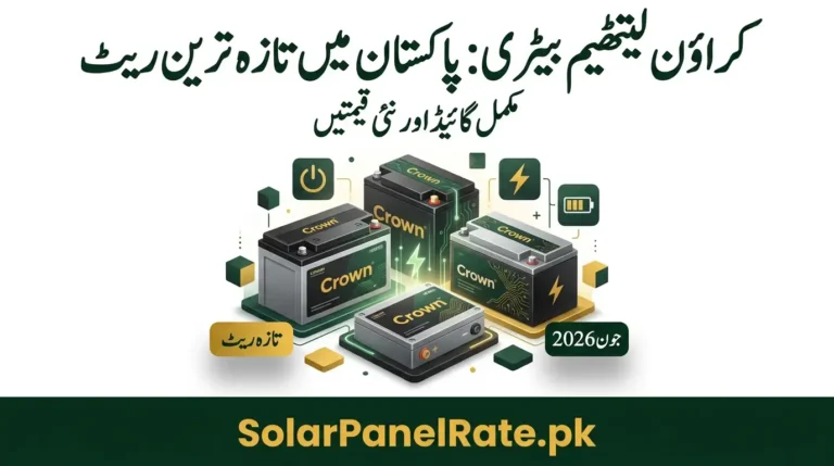 Crown Lithium Battery Rate in Pakistan Today – Latest Crown Battery Rates 2026