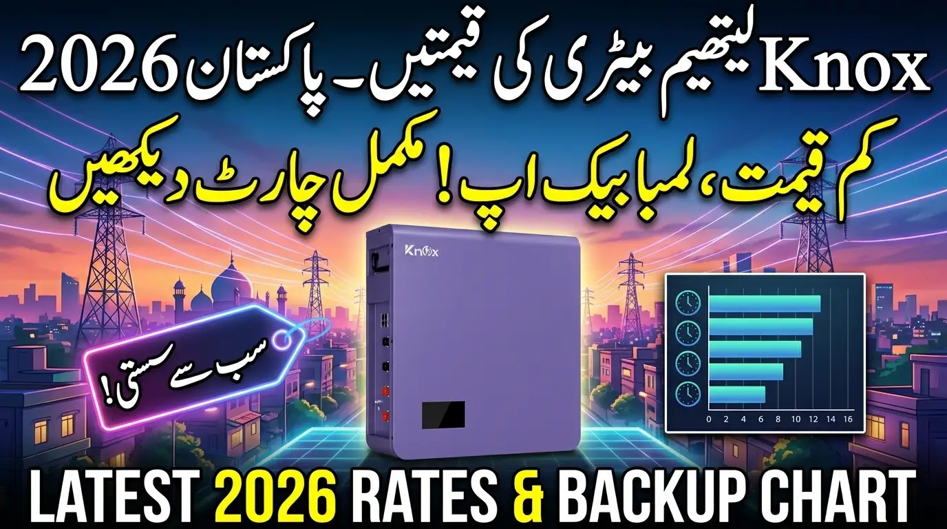 Knox Lithium Battery Rates in Pakistan